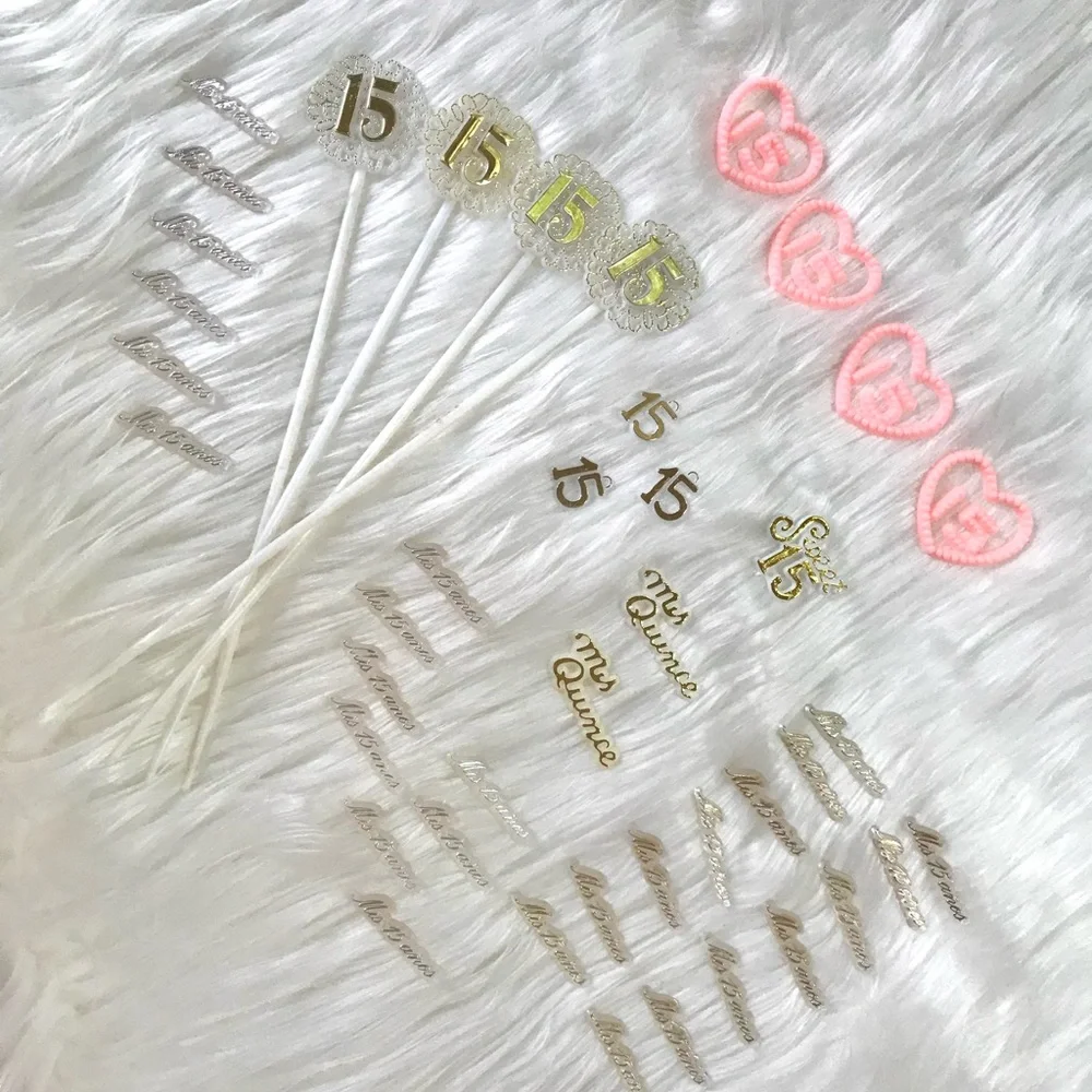 QUINCE CAKE TOPPERS